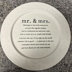'Mr. & Mrs.' Mudpie Plate